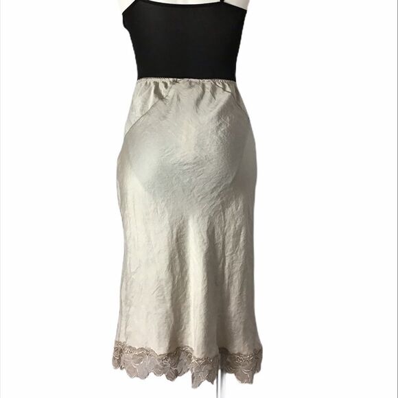Anthropologie Babakul Avec Toi Ivory Slip Skirt New Size Large - Picture 3 of 6